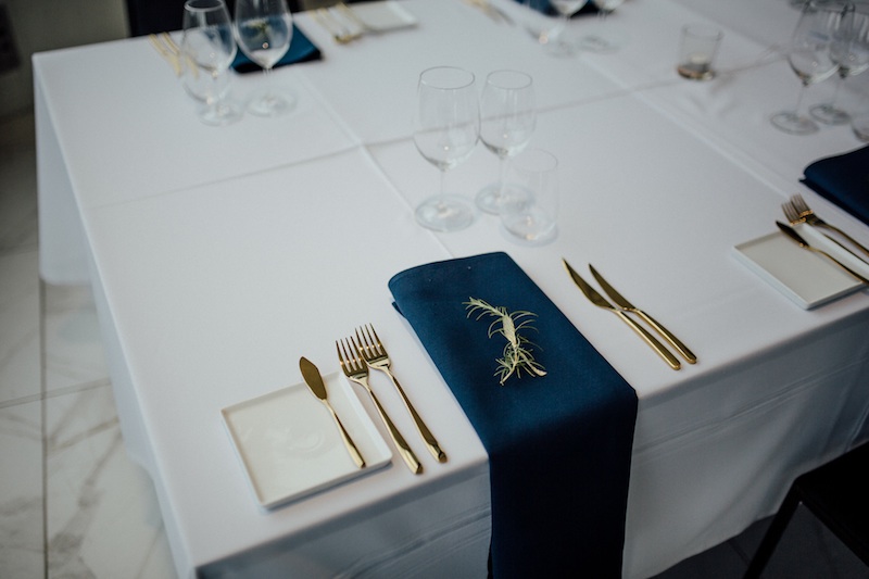 Gold Cutlery Hire Melbourne Aerial South Wharf