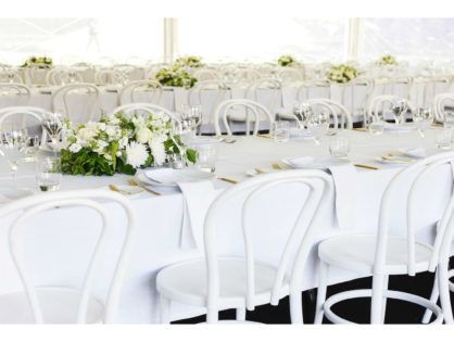 WHITE AND GOLD MINIMALIST MARQUEE DREAM BY THE THREE PIECE SUIT